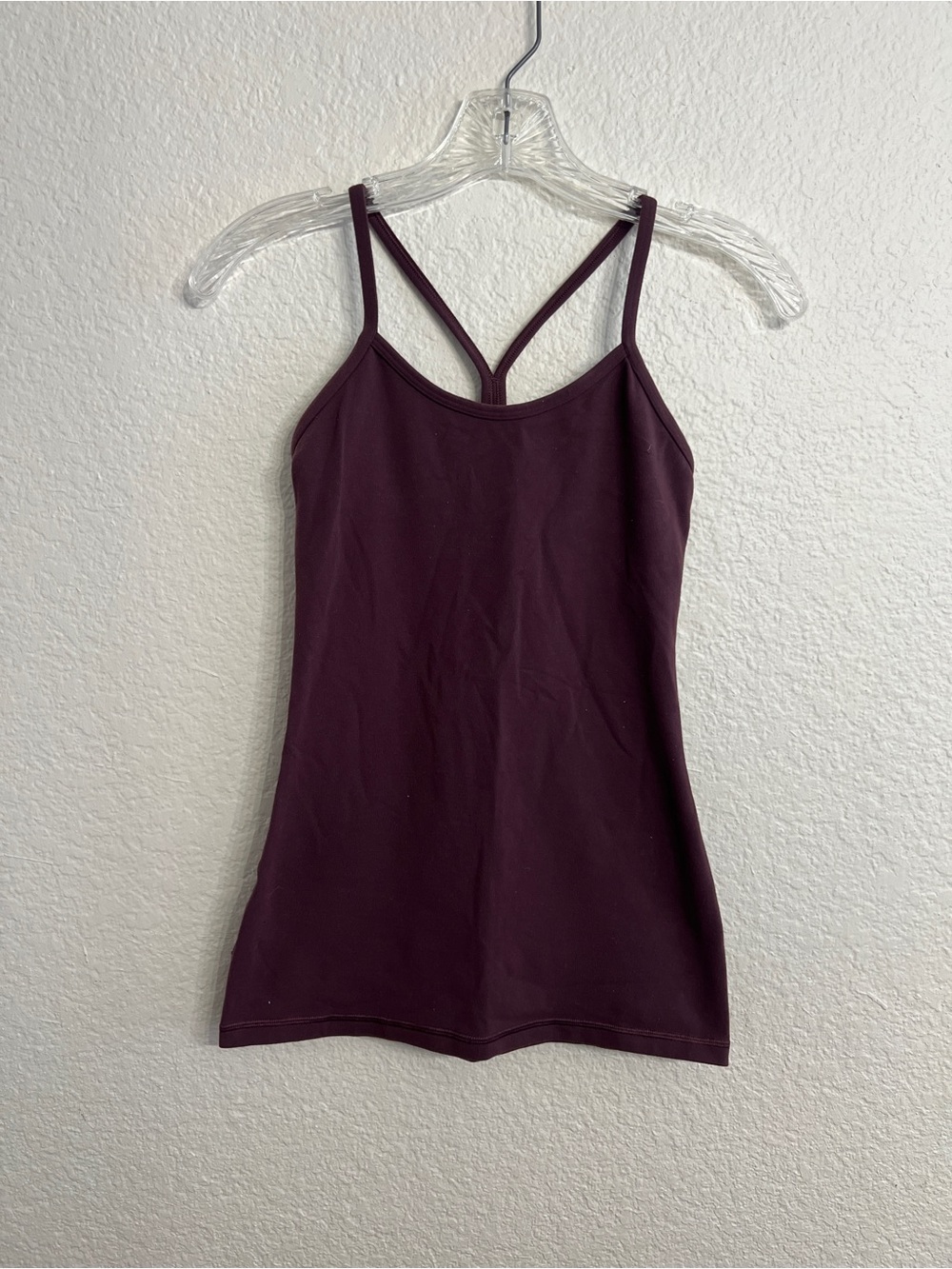 lululemon athletica Deep Plum Power Y Tank Top Size 2